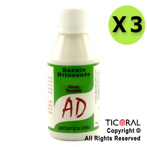 ACC.AD 070 BARNIZ ACRILILICO MATE 100ML X 3 UNIDADES